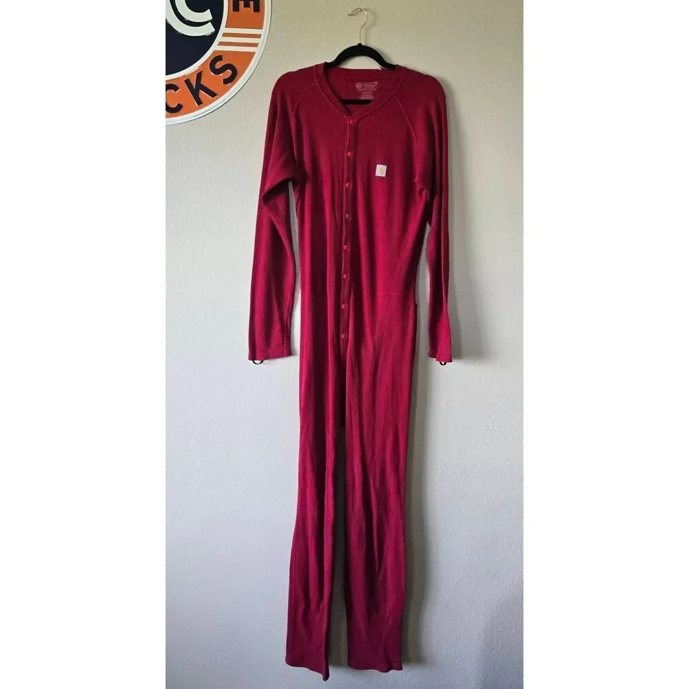 Carhartt Base Force Classic Thermal Layer Union Suit Pajama Onesie Lounge Warm